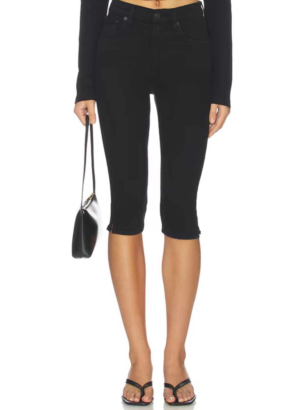 Re/Done Black Capris